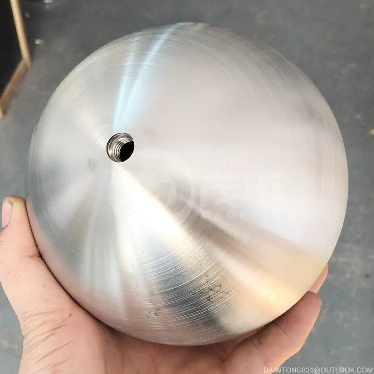 120mm M8 Holes Brushed Polished Stainless Steel Hollow Balls