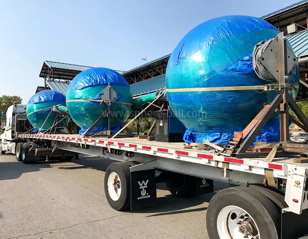 Three 2400 mm Spheres at Merriam Marketplace, view 5