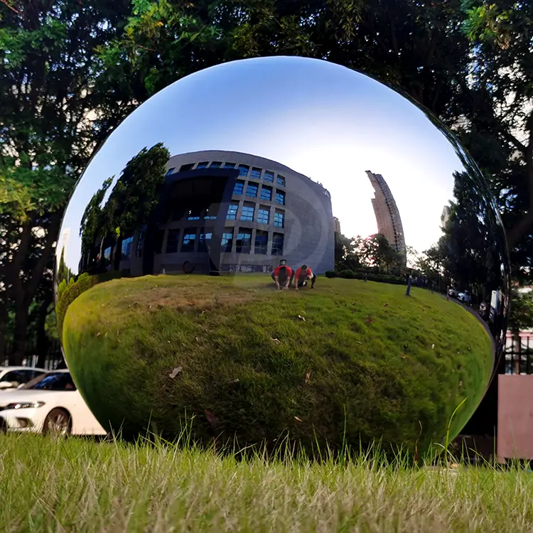 4 Feet Mirror Polished Stainless Steel Hollow Sphere