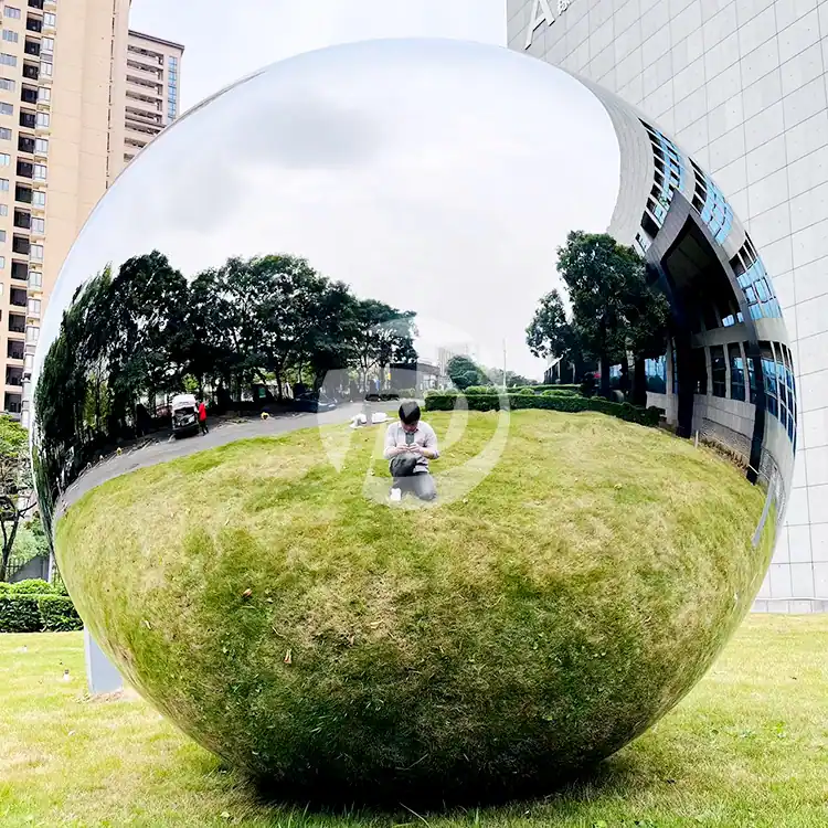 2100mm 7 Feet Large Metal Sphere Polished Mirror Stainless Steel Sphere