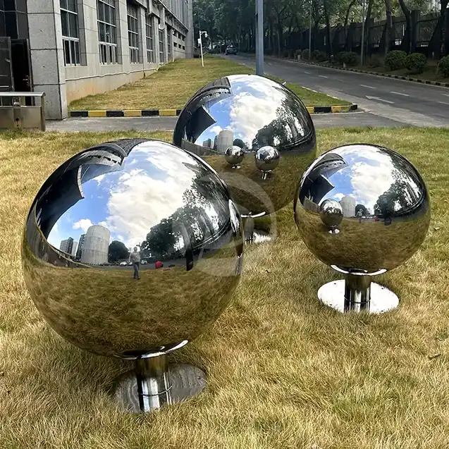 800mm 1000mm 1200mm Stainless Steel Hollow Sphere with Base