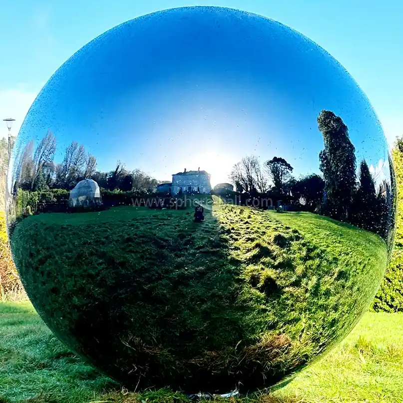 84 Inch Garden Mirror Sphere in Cork, view 3