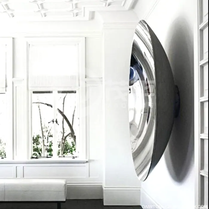 Stainless Steel Disks Mirror Concave Sculpture