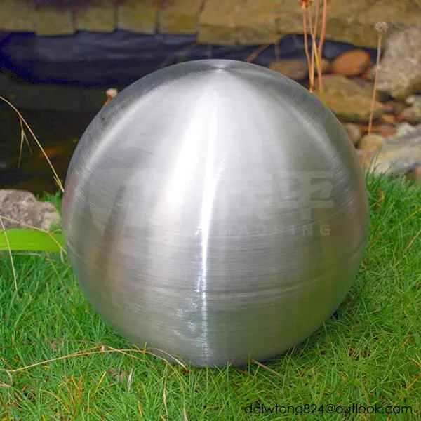 Brushed Stainless Steel Hollow Balls Brush Steel Sphere