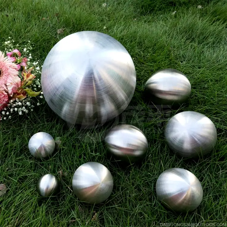 Brushed Stainless Steel Hollow Balls