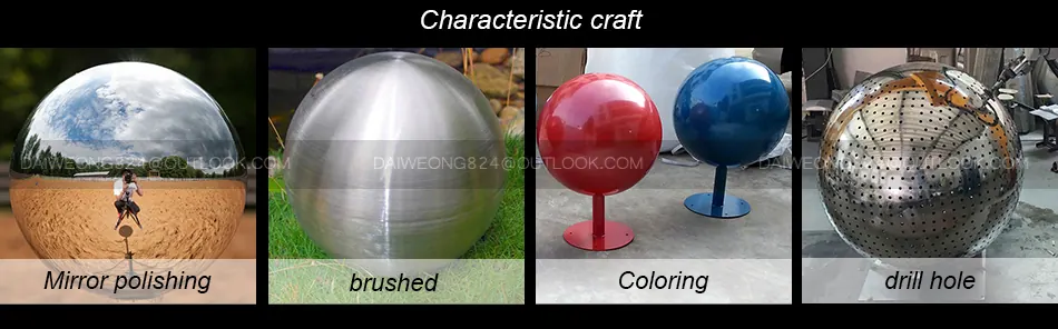 Forming and finishing craft detail on a stainless steel sphere