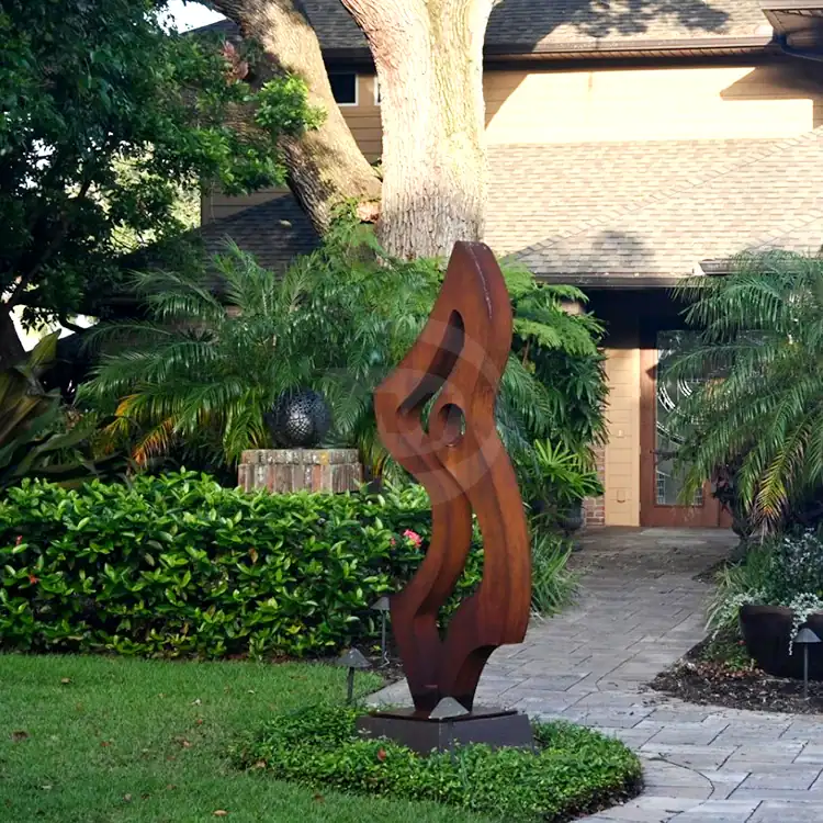 Corten Steel Garden Sculpture