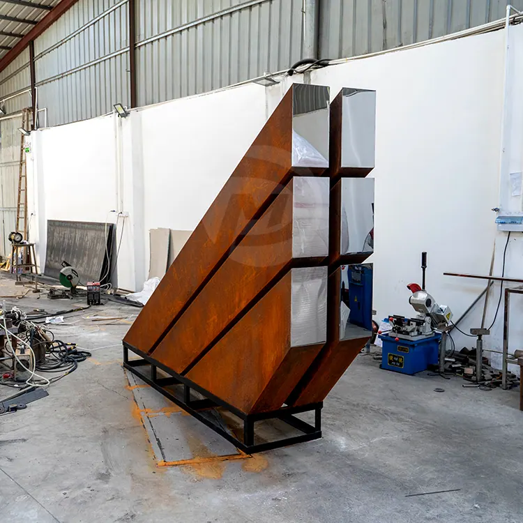 Outdoor Garden Landscape Corten Steel Sculptures