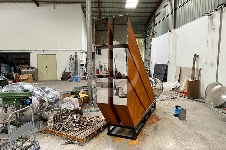Corten Steel Landscape Sculptures, view 5