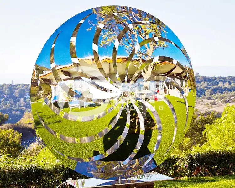 1800 mm Pinwheel Garden Sculpture