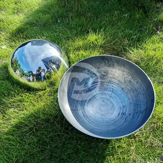 Polished Mirror Stainless Steel Hollow Hemisphere