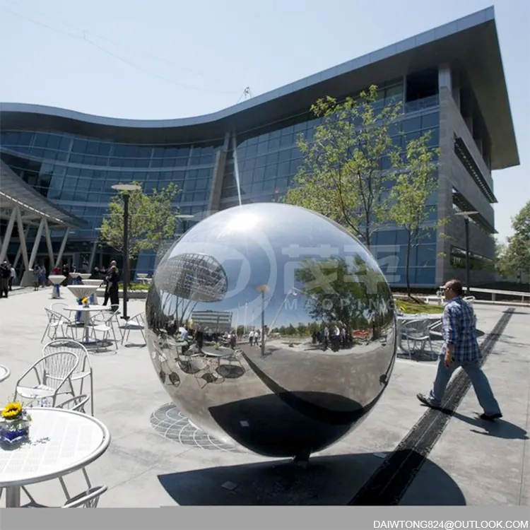 Public Garden Decoration Huge Stainless Steel Hollow Spheres