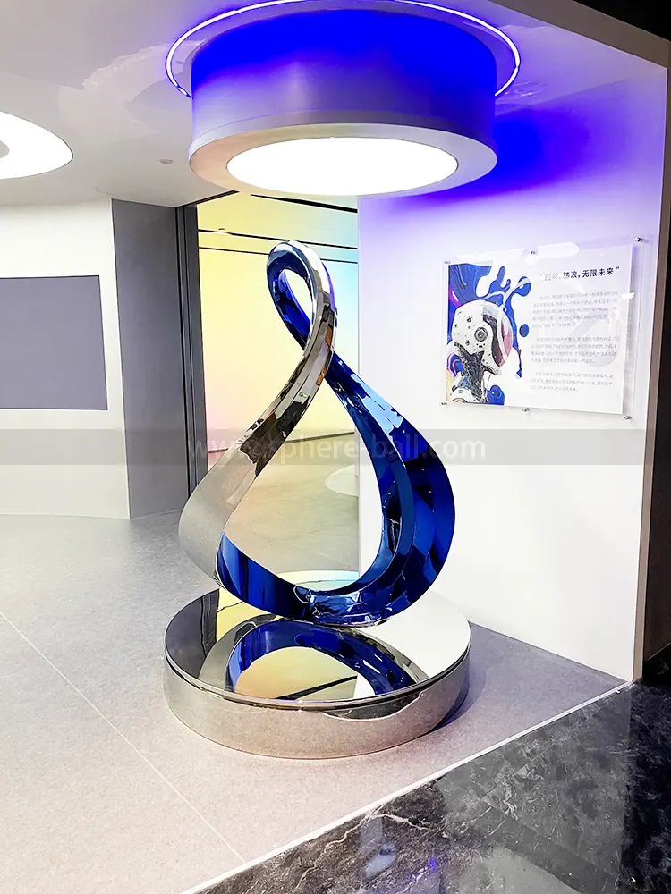 Rotating Mirror Sculpture at Shenzhen Qianhai Hub, view 4