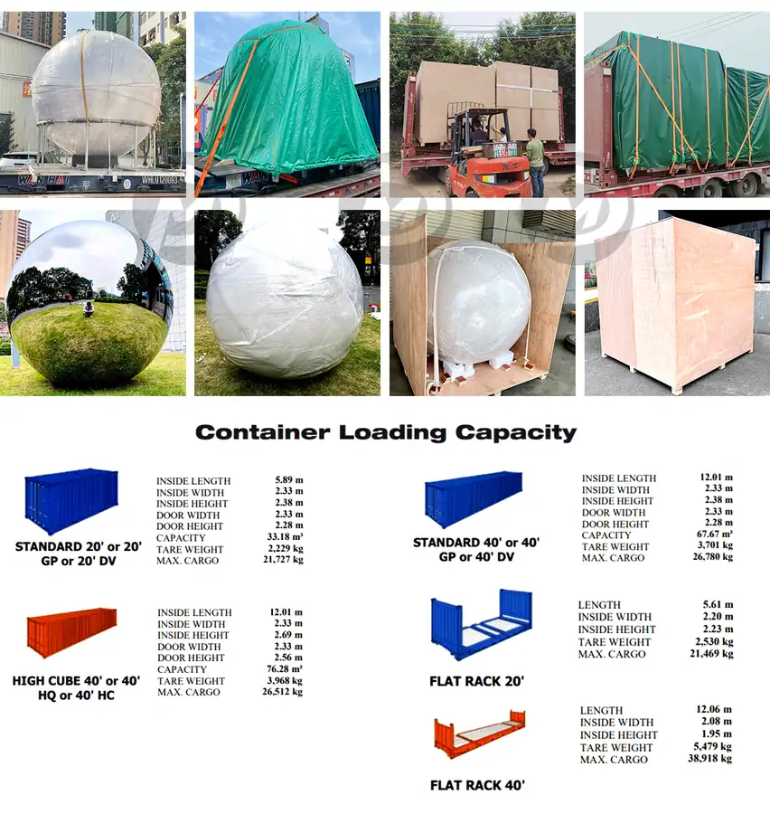 Crated pieces prepared for international freight