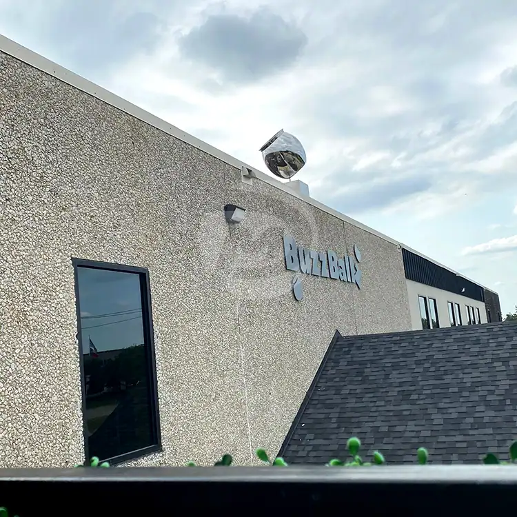 Stainless Steel Logo Sculpture, view 3