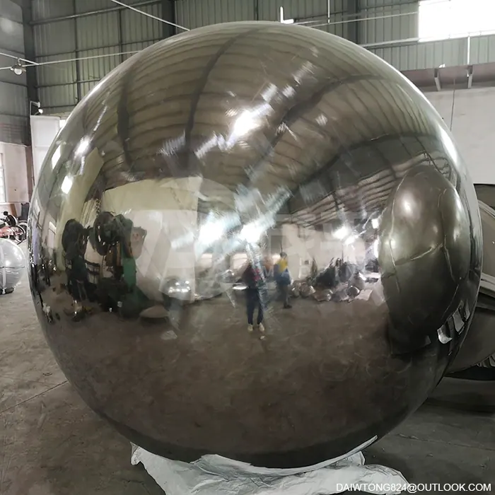2500mm Polished Mirror Large Stainless Steel Sphere Garden Decoration Ball