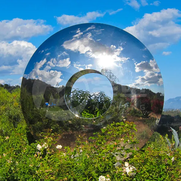 Stainless Steel Garden Sculpture Metal Sculpture Eye Sculpture