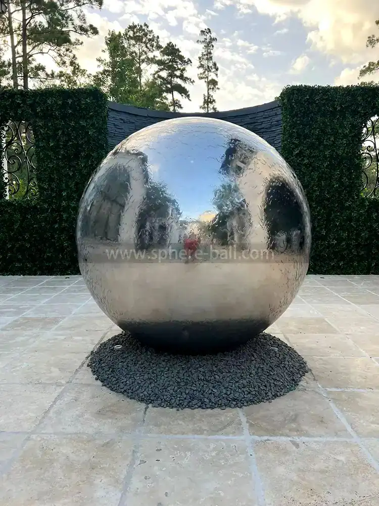 1500 mm Sphere Water Feature in Michigan, view 2