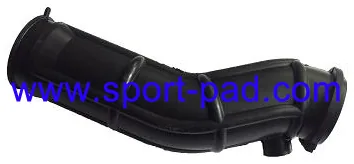 3FA-14437-00 — moulded rubber elbow duct with ribbed flex section