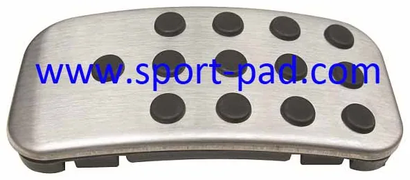 Mondeo Accelerate Pad — tall stainless face with round rubber studs, narrow footprint