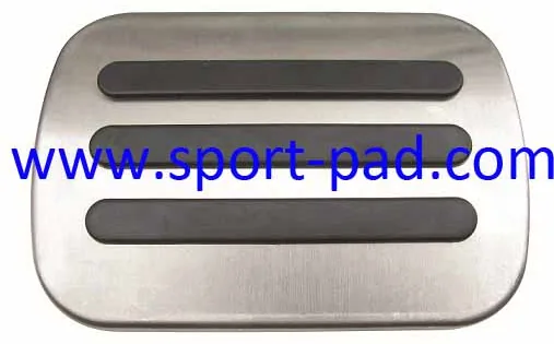 Mondeo Sport Pad 8 — broad stainless face with three long moulded rubber bars