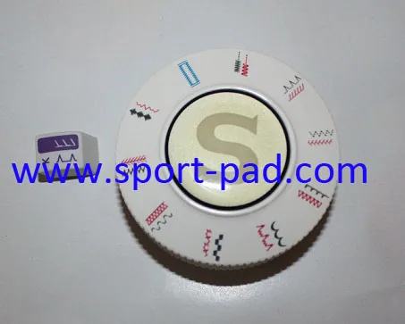 Printing on Plastic — injection-moulded plastic dial printed in several colours with a serrated rim