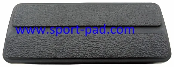 Rubber Pad 12 — rounded rectangular pad, mostly plain face with a small raised step