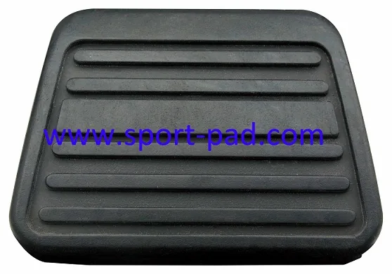 Rubber Pad 16 — rectangular pad with longitudinal ribs inside a raised outer rail