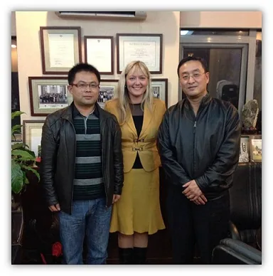 James Lee, Jerry Yang and Marika Routledge at Lee World