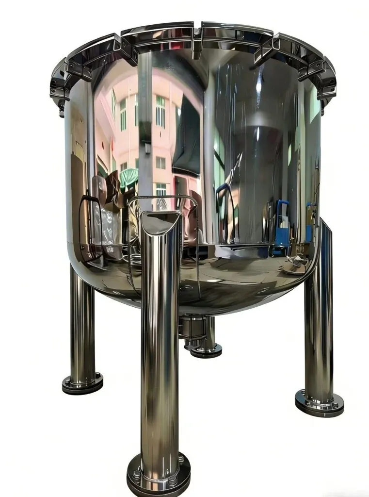 Battery electrolyte mixing tank with agitator drive for new energy production lines