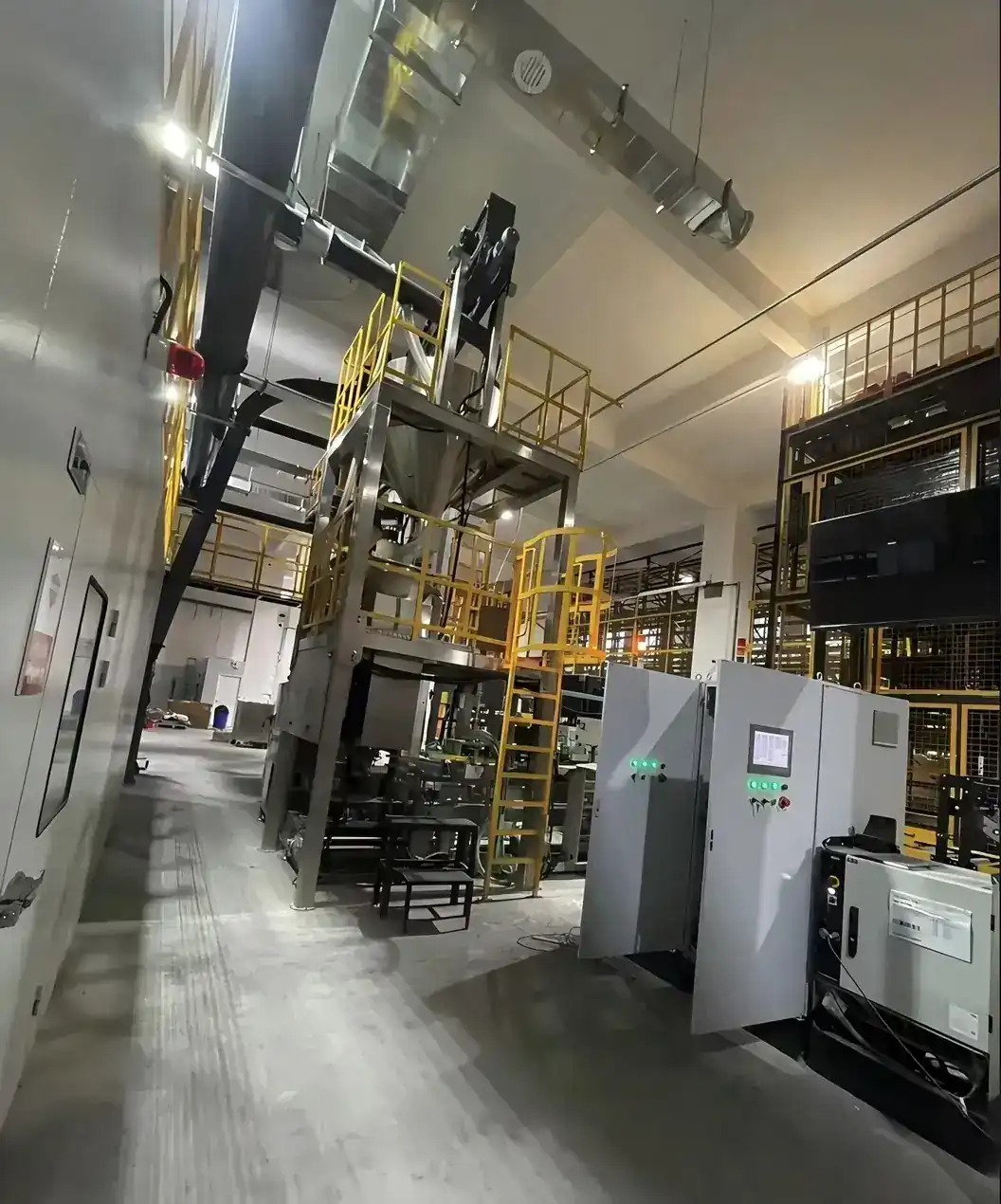 Packaging equipment installed in a customer production hall