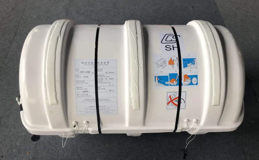 Marine 8 person 16 person 25P Automatic Inflatable Liferaft Offshore Life Raft assembly detail