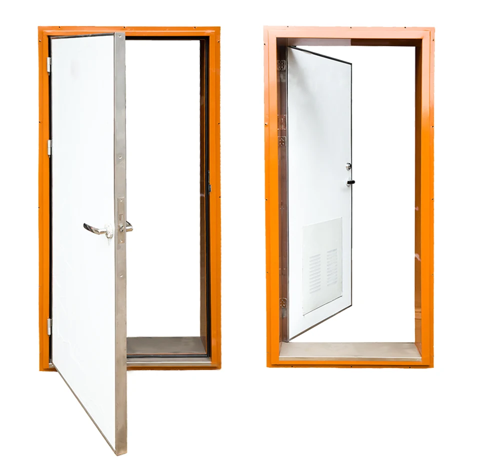 CCS Certificated Ship Interior Cabin Aluminum B15 Fireproof Door side view
