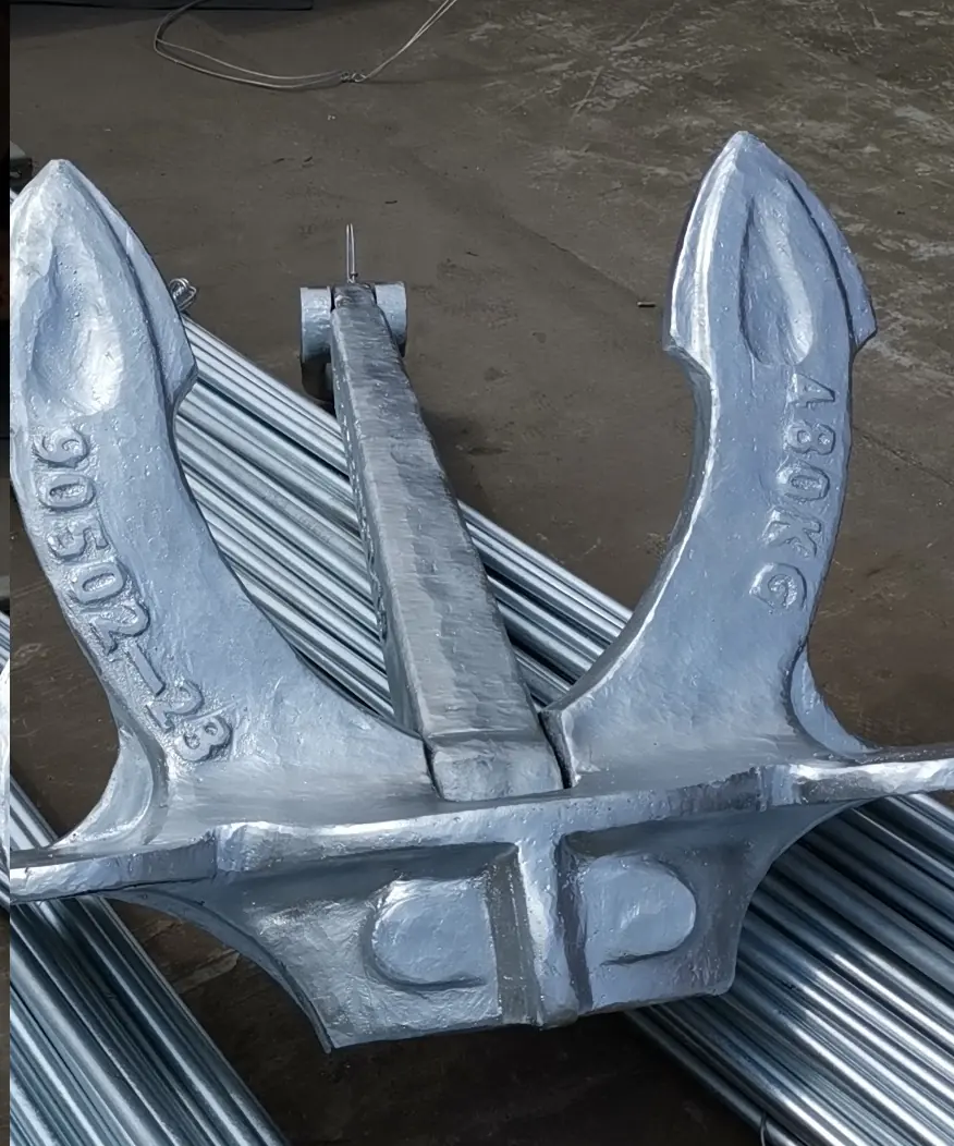 Marine hall anchor/stockless anchor ship anchor for Ship/Vessel/Boat side view