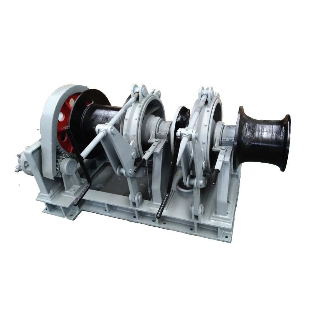 Hydraulic Anchor Windlass Marine Electric Winch 10KN 20KN 30KN Double Drum in Ship