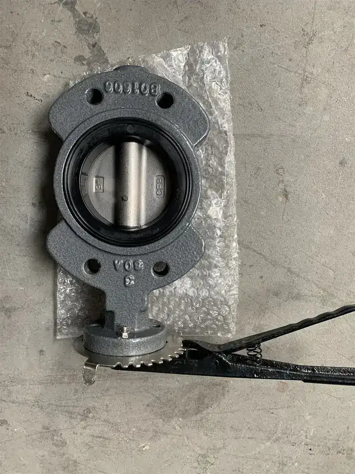 Marine Butterfly Valve Bronze/Steel/Copper Wafer Center Turbine Handle Operated Butterfly Valve for Ship side view