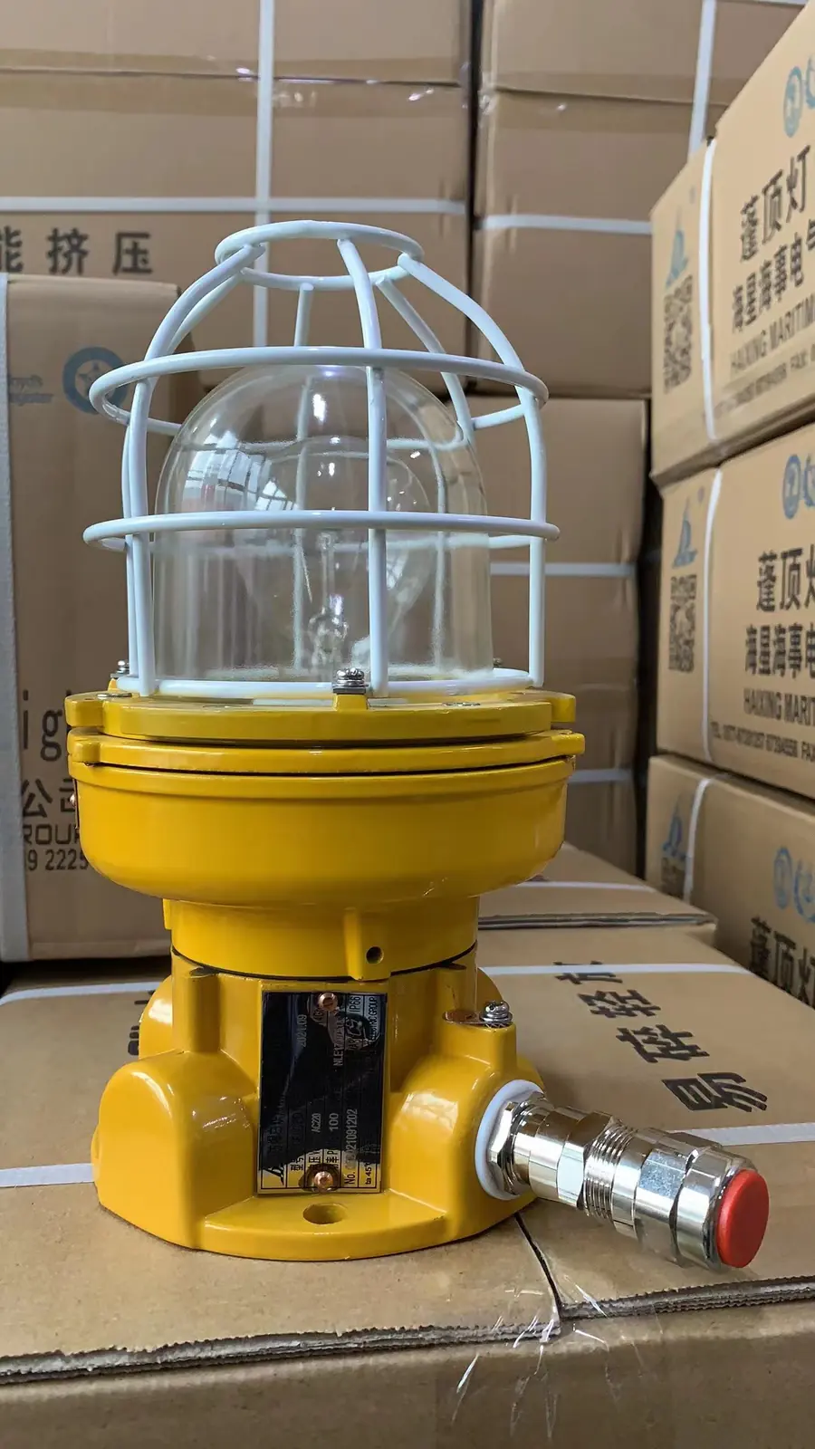 Marine explosion proof light offshore light for ship detail view