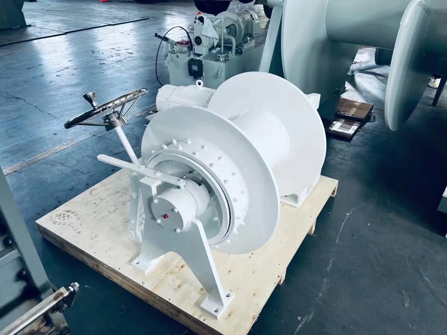 Hydraulic Anchor Windlass Marine Electric Winch 10KN 20KN 30KN Double Drum in Ship another view