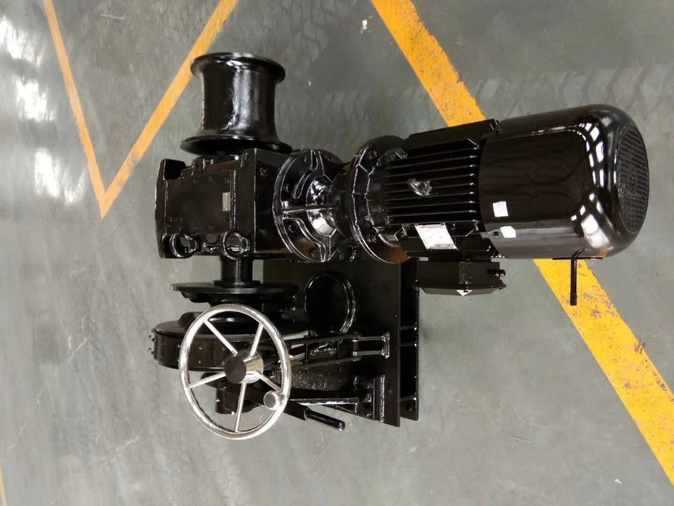 Hydraulic Anchor Windlass Marine Electric Winch 10KN 20KN 30KN Double Drum in Ship assembly detail