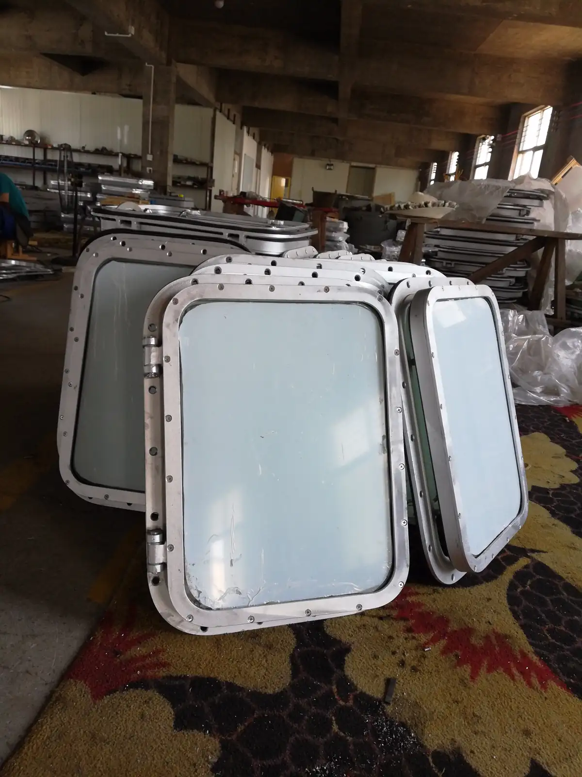 Marine fixed window Aluminum Ship Window Boat fixed window sliding window detail view