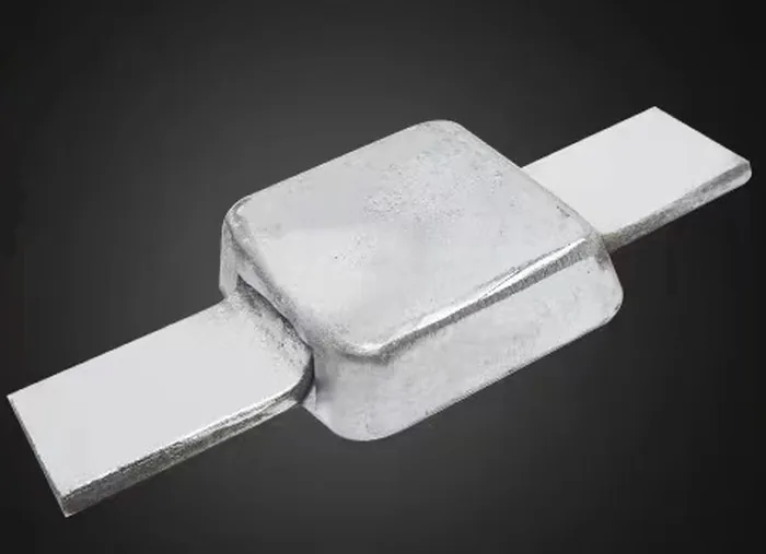 Bolted/Welding Type Marine Zinc Anodes Marine anti-corrosion zinc block Sacrificial zinc anodes for boat detail view