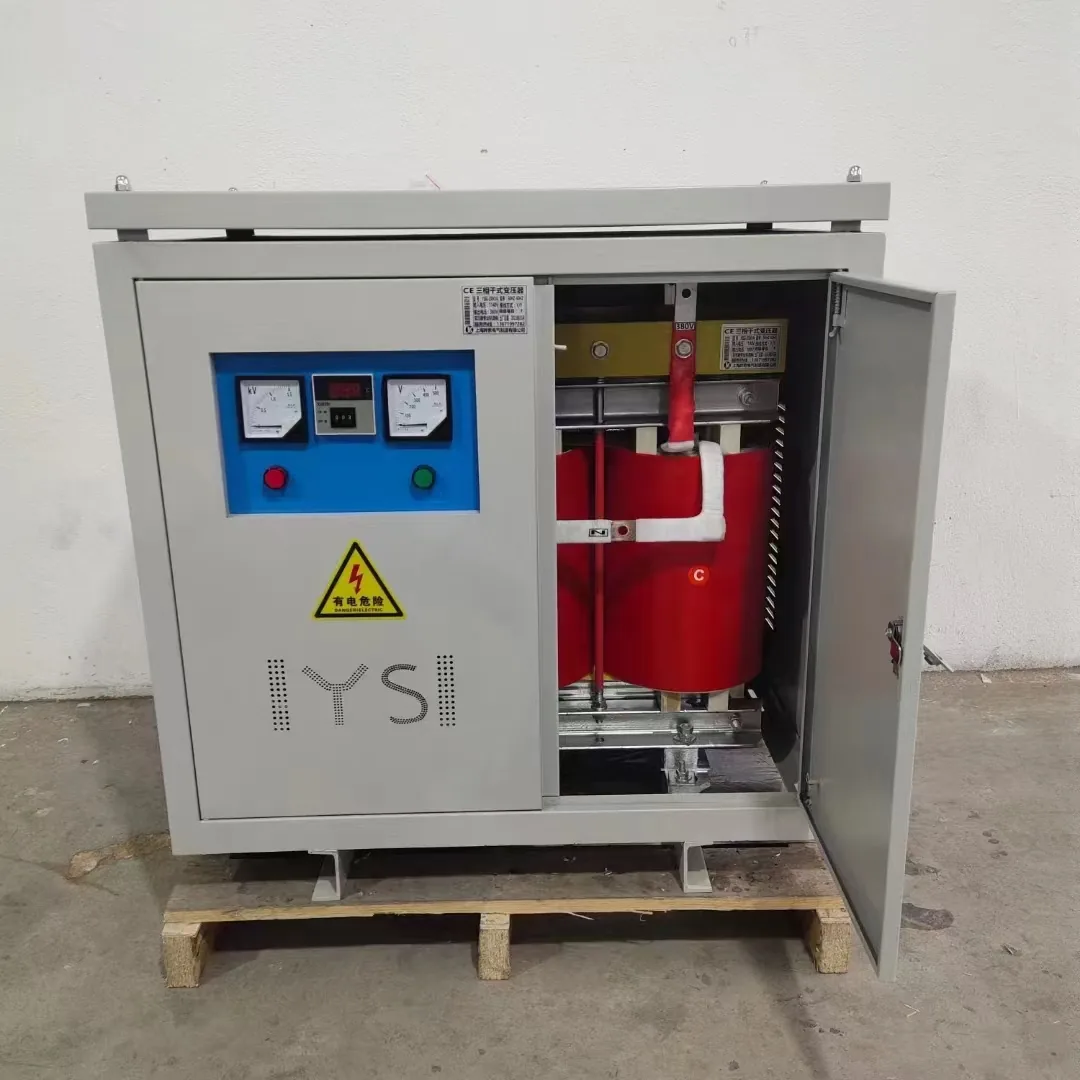 Set Up Transformer 3 Phase Transformer 3-Phase Dry type 220/208V to 400V/380V side view