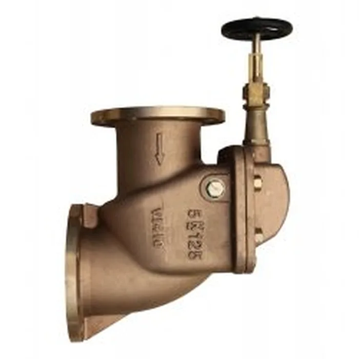Storm Valve in ship marine Bronze/Steel/Copper/brass storm valve angle type Vertical type with handle side view
