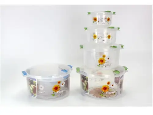 Microwave Steamer 4PCS/Set NC015936 plastic houseware product photograph