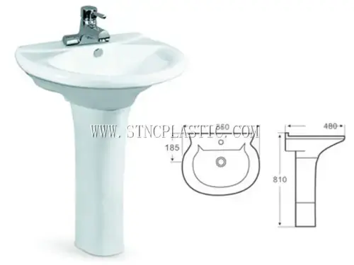 Pedestal Basins No Water Faucet NC025950 plastic houseware product photograph