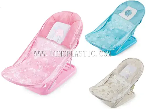 Adjustable Baby Bath Chair With Pillow Blue/Pink/Beige NC028146 plastic houseware product photograph