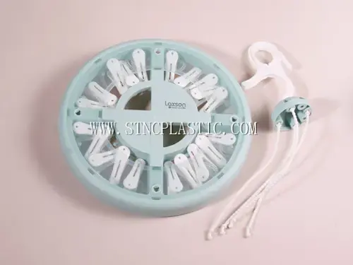 Plastic Round Socks Drying Rack With 20pcs Pegs NC028786 plastic houseware product photograph