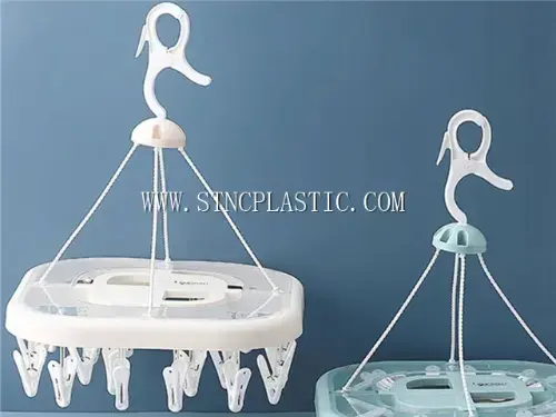 Plastic Square Hanger Peg With 24pcs Clips NC028789 plastic houseware product photograph