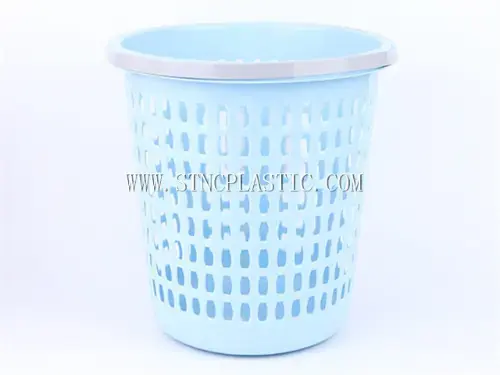 Plastic Trash Waste Basket With Handle NC029711 plastic houseware product photograph