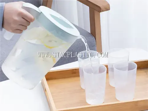 Plastic Water Jug With 4 Cups S 2L NC030438 plastic houseware product photograph